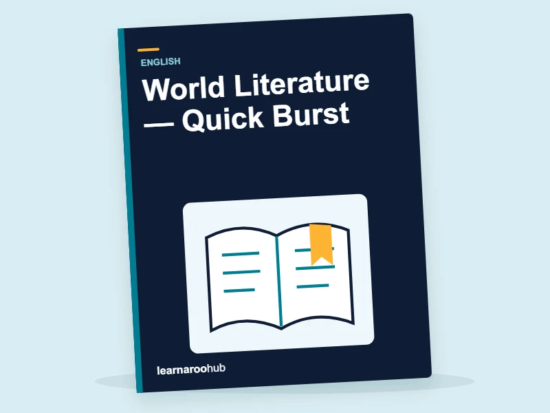 KS3 English: World Literature — Quick Burst — activity book cover