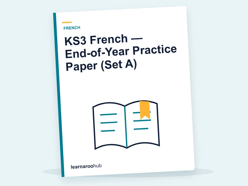 KS3 French — End-of-Year Practice Paper (Set A) — mock practice paper cover