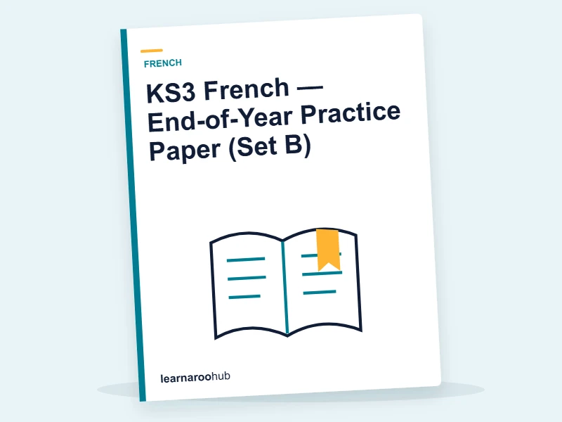 KS3 French — End-of-Year Practice Paper (Set B) — mock practice paper cover