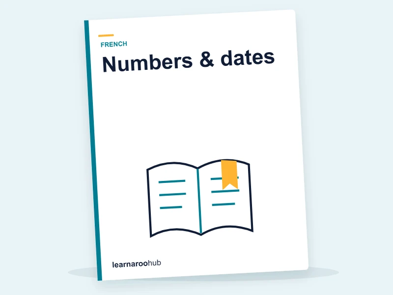 KS3 French — Module 2: Numbers & dates — e-learning module cover