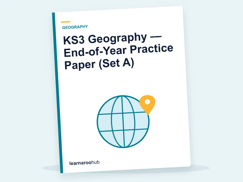 KS3 Geography — End-of-Year Practice Paper (Set A) — mock practice paper cover