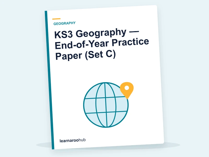 KS3 Geography — End-of-Year Practice Paper (Set C) — mock practice paper cover