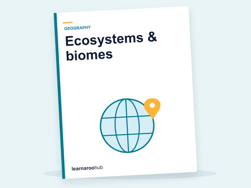 KS3 Geography — Module 4: Ecosystems & biomes — e-learning module cover