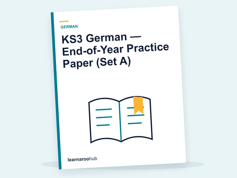 KS3 German — End-of-Year Practice Paper (Set A) — mock practice paper cover