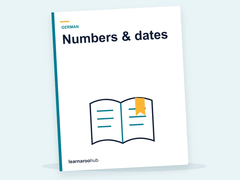 KS3 German — Module 2: Numbers & dates — e-learning module cover