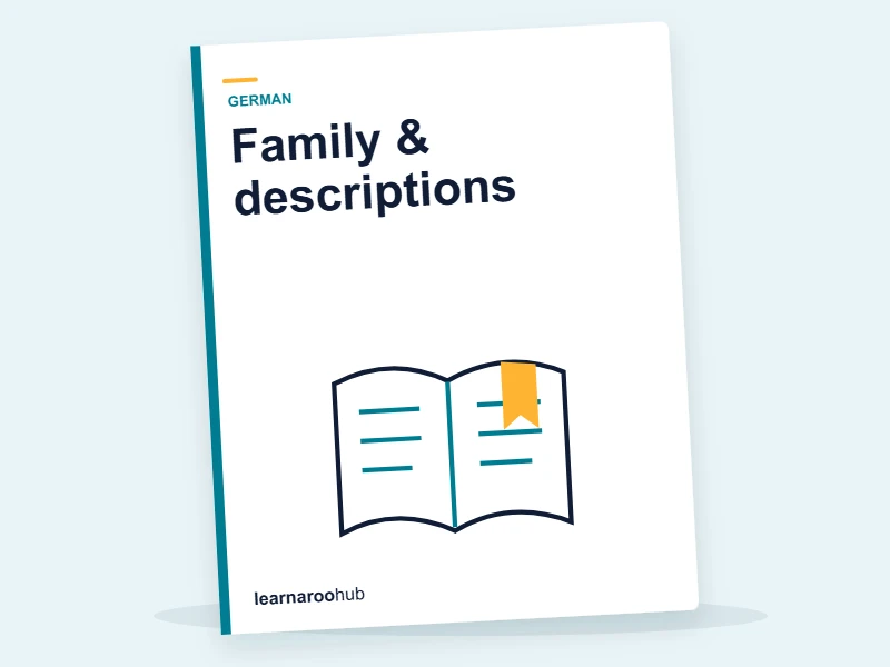 KS3 German — Module 3: Family & descriptions — e-learning module cover