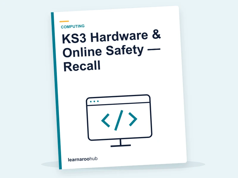 KS3 Hardware & Online Safety — Recall — quiz cover