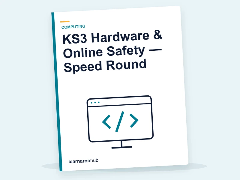 KS3 Hardware & Online Safety — Speed Round — quiz cover
