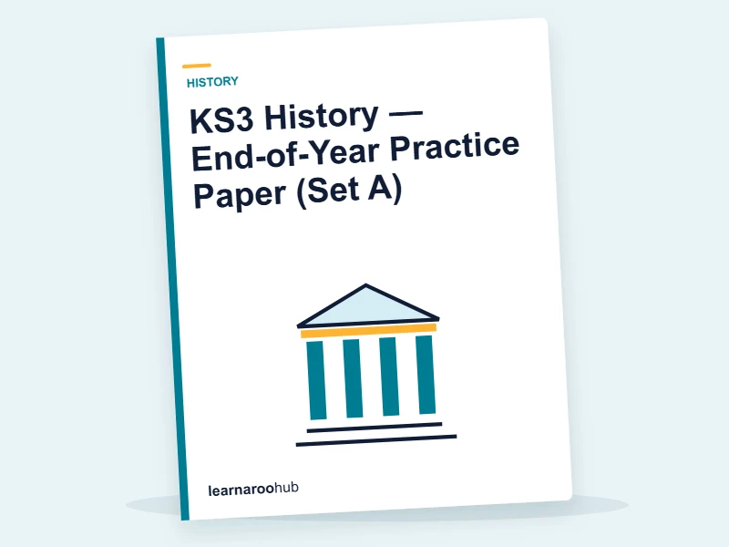 KS3 History — End-of-Year Practice Paper (Set A) — mock practice paper cover