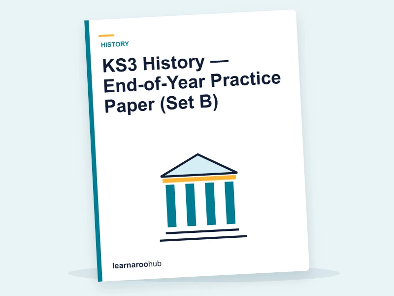 KS3 History — End-of-Year Practice Paper (Set B) — mock practice paper cover
