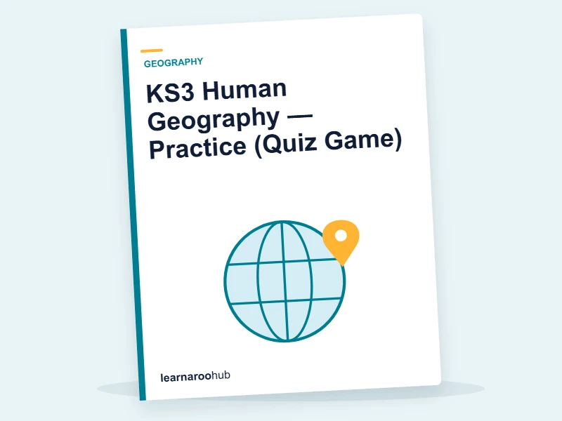 KS3 Human Geography — Practice (Quiz Game) — quiz cover