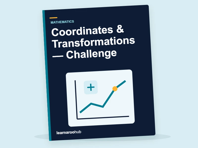 KS3 Maths: Coordinates & Transformations — Challenge — activity book cover