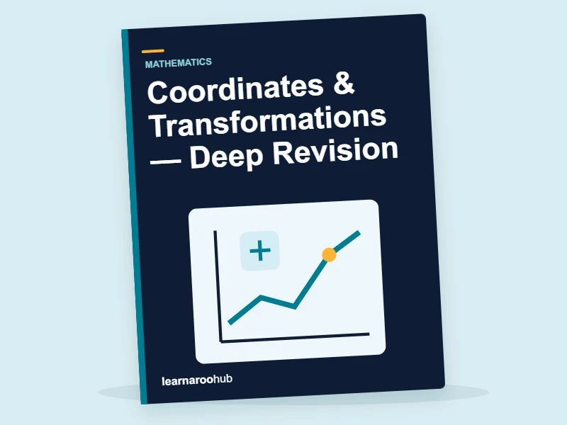 KS3 Maths: Coordinates & Transformations — Deep Revision — activity book cover