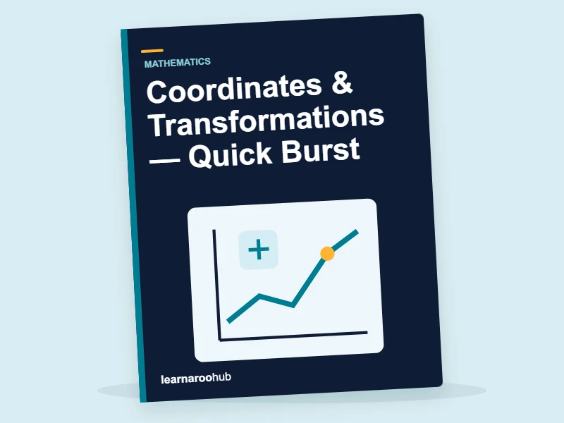 KS3 Maths: Coordinates & Transformations — Quick Burst — activity book cover