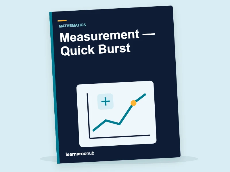 KS3 Maths: Measurement — Quick Burst — activity book cover