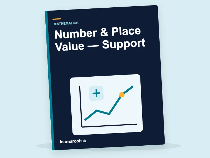 KS3 Maths: Number & Place Value — Support — activity book cover