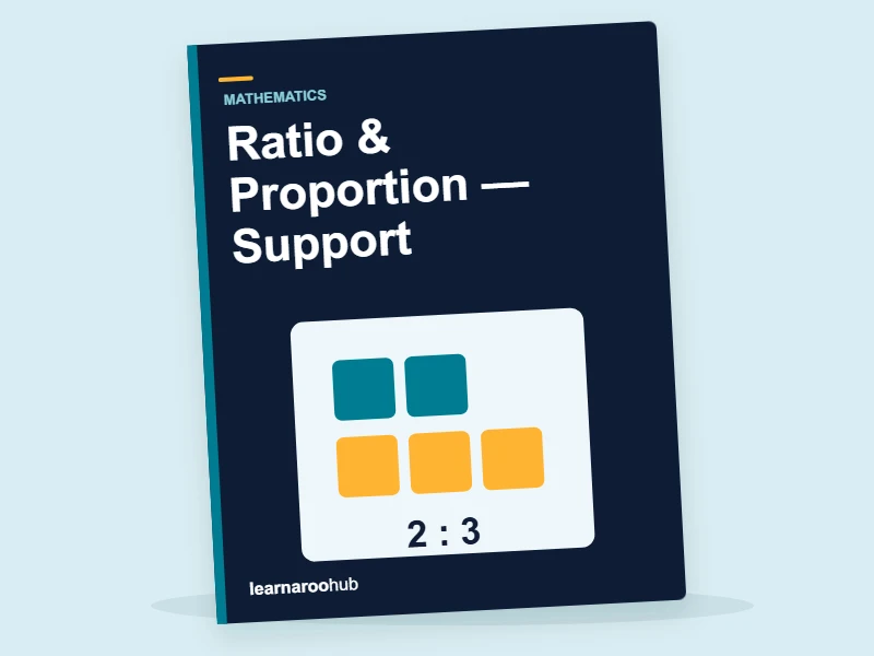 KS3 Maths: Ratio & Proportion — Support — activity book cover