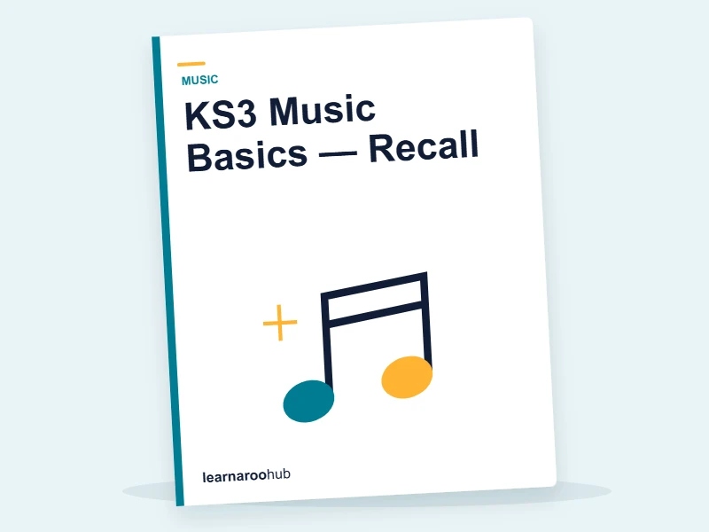 KS3 Music Basics — Recall — quiz cover