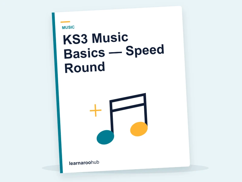 KS3 Music Basics — Speed Round — quiz cover