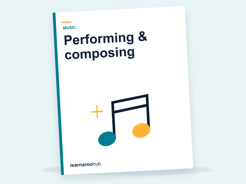 KS3 Music — Module 6: Performing & composing — e-learning module cover
