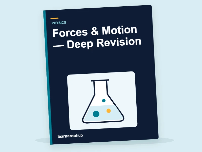 KS3 Physics: Forces & Motion — Deep Revision — activity book cover