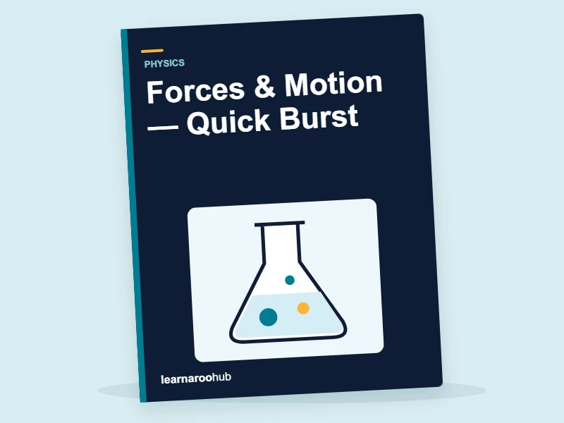 KS3 Physics: Forces & Motion — Quick Burst — activity book cover