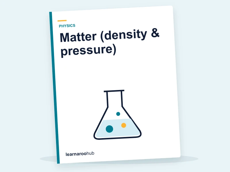 KS3 Physics — Module 5: Matter (density & pressure) — e-learning module cover