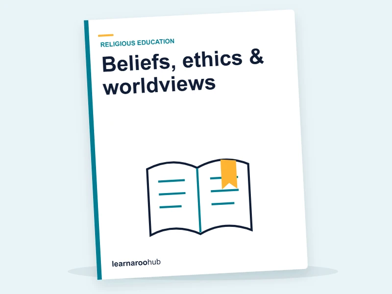 KS3 RE — Module 6: Beliefs, ethics & worldviews — e-learning module cover