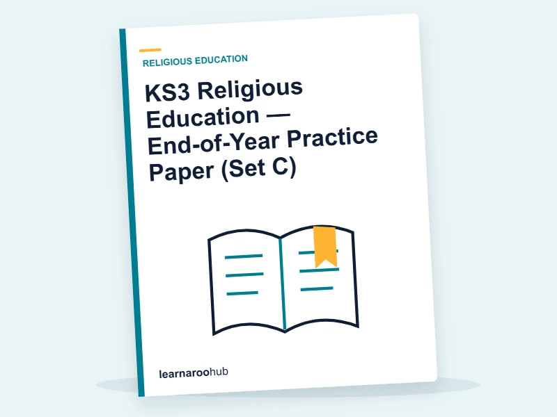 KS3 Religious Education — End-of-Year Practice Paper (Set C) — mock practice paper cover