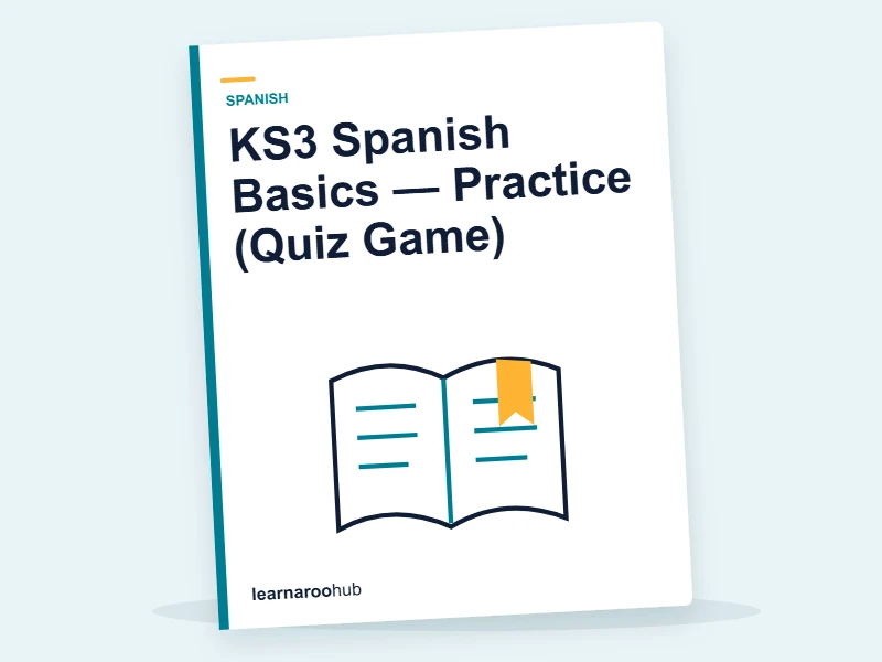 KS3 Spanish Basics — Practice (Quiz Game) — quiz cover