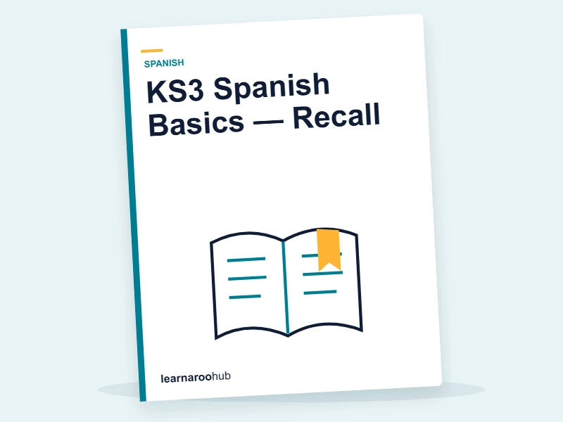 KS3 Spanish Basics — Recall — quiz cover