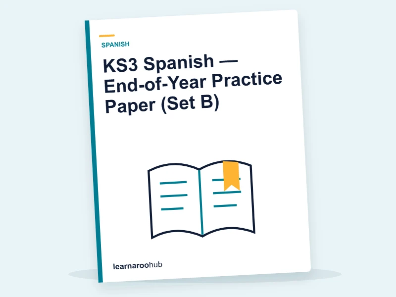 KS3 Spanish — End-of-Year Practice Paper (Set B) — mock practice paper cover
