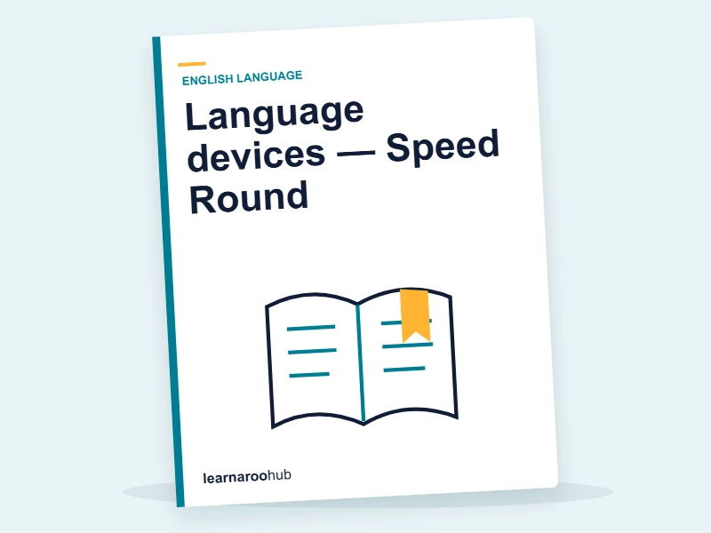 Language devices — Speed Round — quiz cover