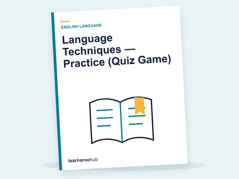 Language Techniques — Practice (Quiz Game) — quiz cover