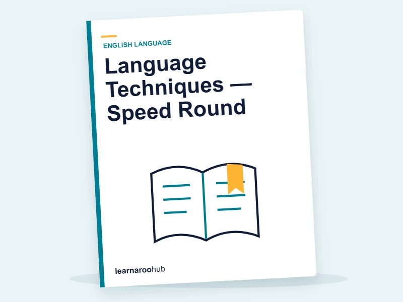 Language Techniques — Speed Round — quiz cover