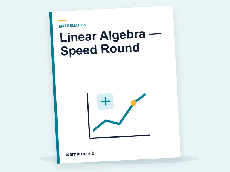 Linear Algebra — Speed Round — quiz cover