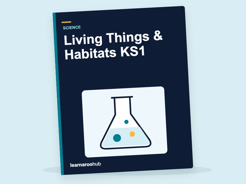 Living Things & Habitats KS1 — activity book cover