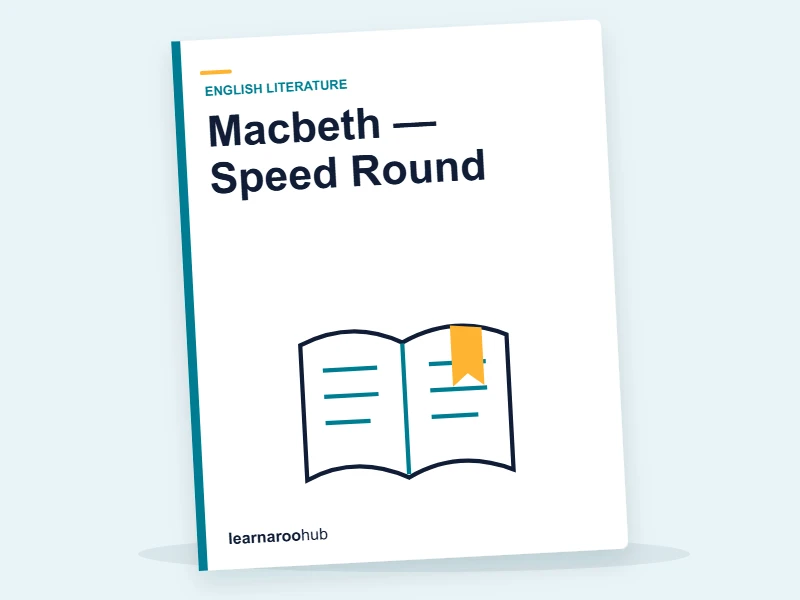 Macbeth — Speed Round — quiz cover