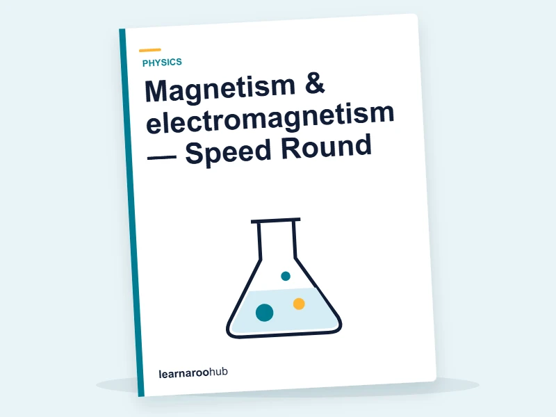 Magnetism & electromagnetism — Speed Round — quiz cover