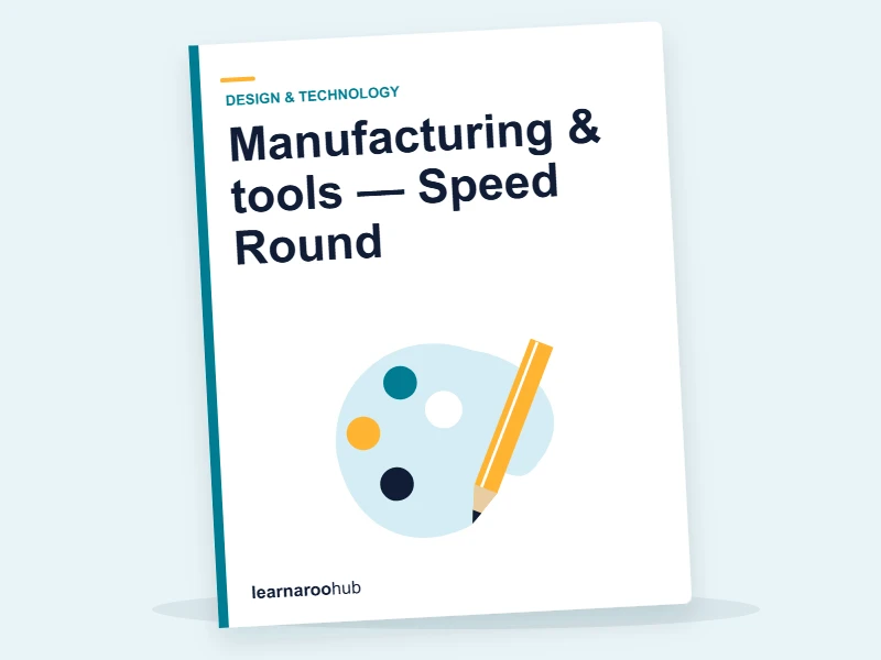 Manufacturing & tools — Speed Round — quiz cover