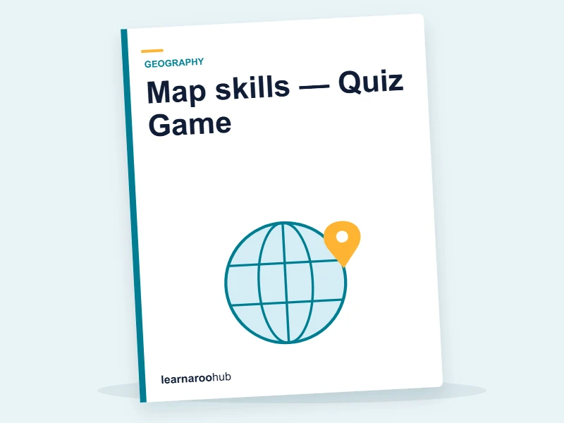 Map skills — Quiz Game — quiz cover