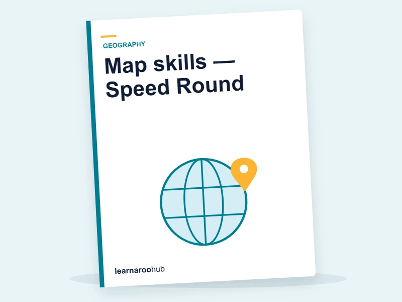 Map skills — Speed Round — quiz cover