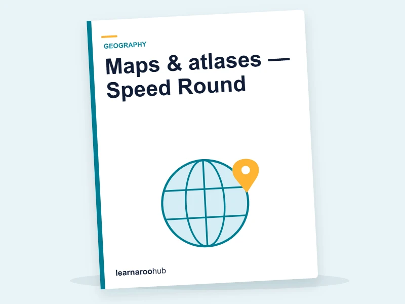Maps & atlases — Speed Round — quiz cover