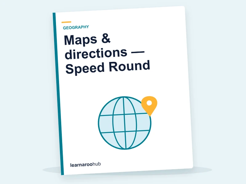 Maps & directions — Speed Round — quiz cover