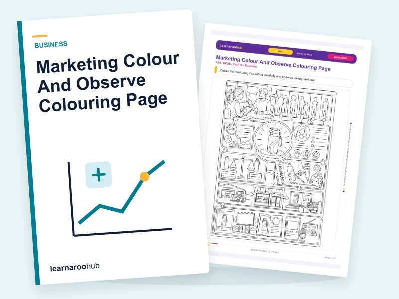 Marketing Colour And Observe Colouring Page — colouring sheets cover
