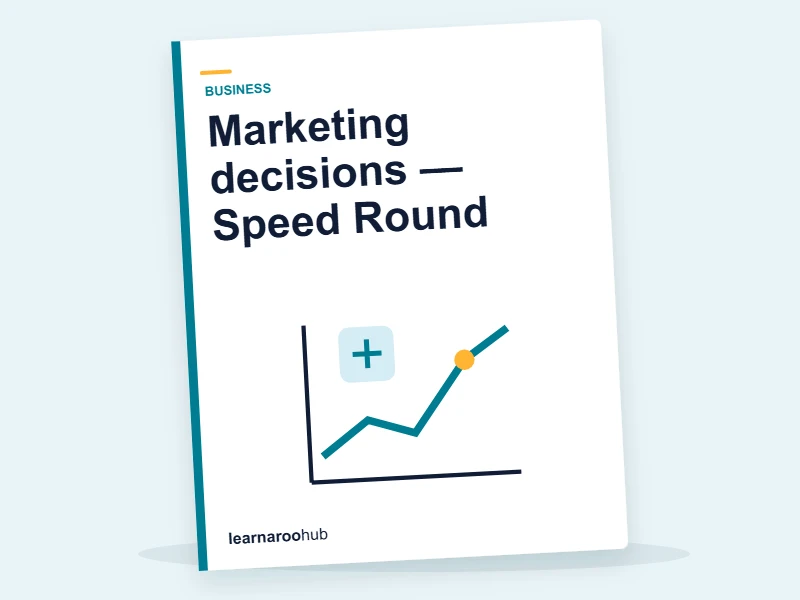Marketing decisions — Speed Round — quiz cover