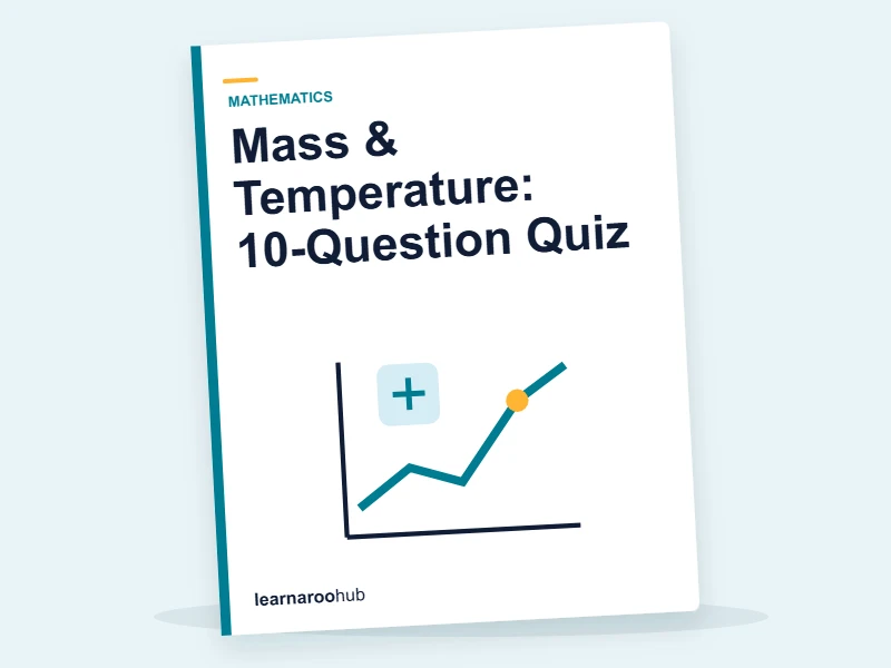 Mass & Temperature: 10-Question Quiz — quiz cover