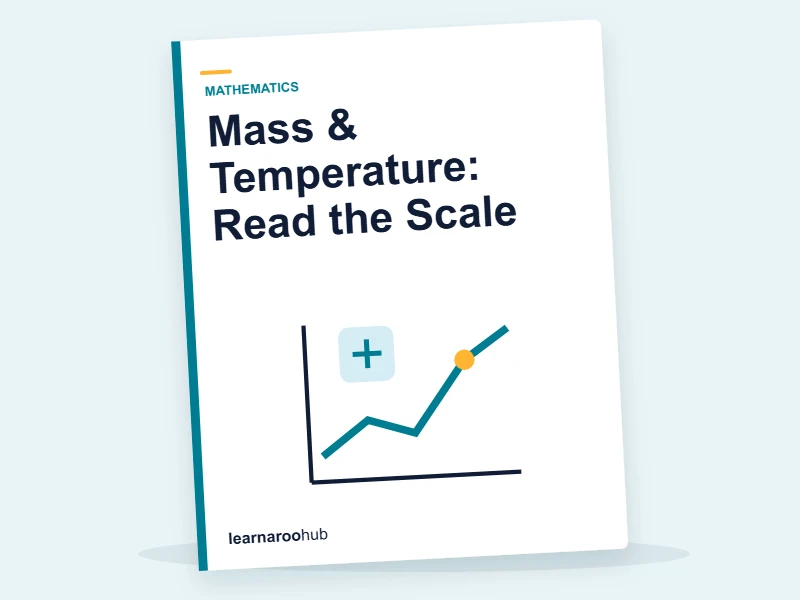 Mass & Temperature: Read the Scale — printable / pdf cover