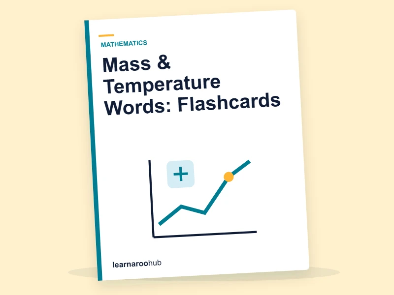 Mass & Temperature Words: Flashcards — flashcard deck cover