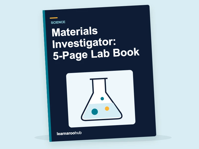 Materials Investigator: 5-Page Lab Book — activity book cover